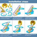 Tiktok Electric Duck Track Slide Toys Climbing Stairs DIY Rail Racing Music Educational Toy Kids Children Gift Funny Duck Toy 鸭子爬楼梯玩具 | Cute Baby. 