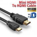 1M 1.5M Mini HDMI To HDMI Cable HD 4K 1080P High Speed HDMI Adapter For Pc Tv Monitor Projector Camera Dvd. 