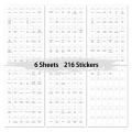 216 Spice Jar Labels Preprinted Waterproof Letter Kitchen Jars Stickers For Cans Self-Adhesive Labels Spice Storage Jar Label Kitchen Labels. 