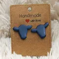 1 Pair Ear Studs Acrylic Cute Small Solid Personality Gift Hypoallergenic Dairy Cow Shape Women Earrings Fashion Jewelry. 