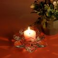 Lotus Shape crystal Design Glass Candle Holder  1PC Lotus Flower Shaped Candle Holder Glass Candle Holder (Lotus Shaped). 