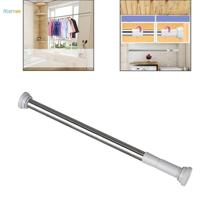 Shower Curtain Rod, No Drilling Telescopic Shower Curtain Pole/Rail/Rod, Stainless Steel 50-80cm