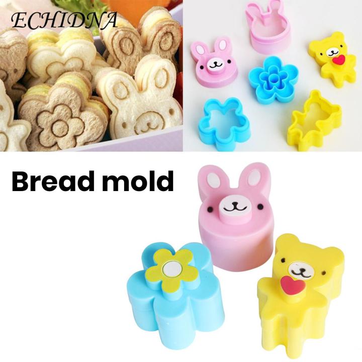 You can add some delicious meats, sauces, jams between 2 toasts, then mold and cut the bread.