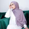 Head scarf/hijab pashmina instant jersey-veil Pastan pasmina kekinian viral. 