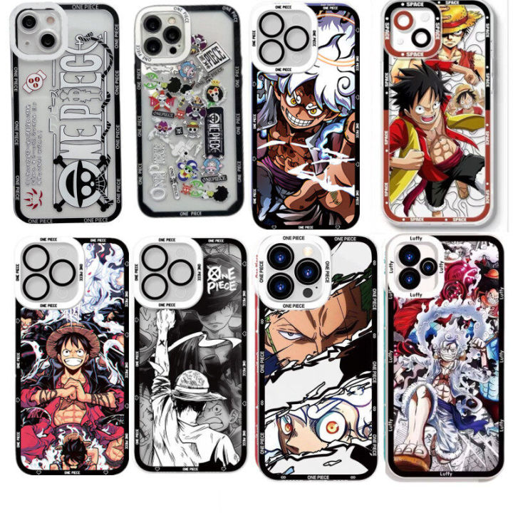 Phone Case For Redmi 13C 12 A1 A2 Plus Xiaomi Redmi Note 12 4G 12S 12 Pro Casing Angel Eyes Crystal Anime One Piece Luffy Zoro Soft Clear Cover Silicone Camera Protective Transparent TPU Shockproof Fashion Full Protection