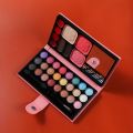 Cosmetic Palette Set, 24 Colors Eye Shadow/4 Colors Lip Gloss/2 Colors Eyebrow Powder/2 Colors Blush/1 Color Powder/1 Mirror/2 Brushes, Suitable for Teenage Girls Beginners Full Makeup Gift Set. 