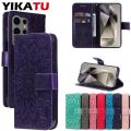 27 Model Magnetic Sunflower Wallet Leather Case For Samsung Galaxy S30 S25 Ultra Edge 5G S24 Plus S23 S22 Pro S21 FE S20 Lite. 
