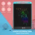 Tablet Gambar LCD 12 Inci Alas Tulis Digital Portabel Layar Warna-Warni LCD Alas Gambar Dapat Dihapus Sebagian Dengan Pena Stylus Biru. 
