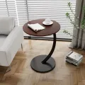 Sofa Side Table, Simple Corner Table, Small Movable Mini Simple Coffee Table, Balcony Bedroom Bedside Table, Small Round Table (Walnut) Interesting. 