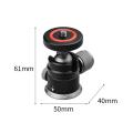 Mini Ball Head with 1/4" Screw 360° Pan Adapter for Monopod Light Stand DSLR. 