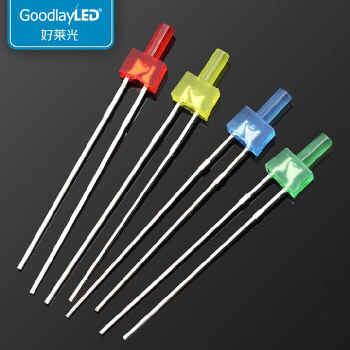 【Folio & Light】1000pcs 2mm High Flat Led Long Feet Colored Red Blue ...