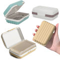 Portable Bathroom Soap Dishes With Lid Home Plastic Soap Box Leak-Proof Keeps Dry Soap Dish Travel Essentials 1Pcs. 