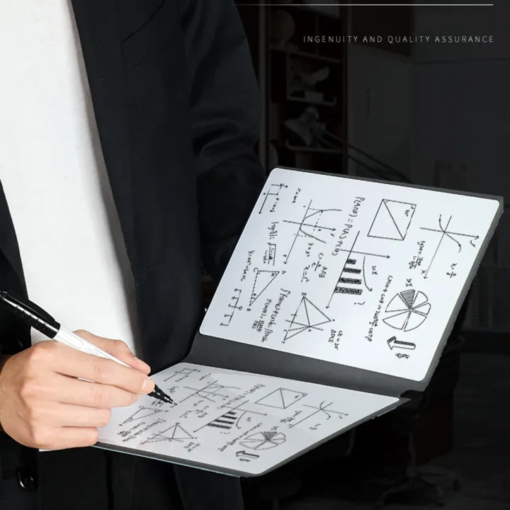 Erasing%20Cloth%20Free%20Whiteboard%20Pen%20Whiteboard%20Weekly%20Planner%20A5%20Leather%20Memo%20Reusable%20-%20Image%203