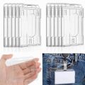 1/10Pcs Clear Clear Bank Card Protective Holder Card Sleeves Id Badge Case ID Card Cover For School Office Company Waterproof Hard Case Credit ID Business Card Protection. 