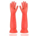 Latex Dishwashing Gloves Extra Long Thick Nonslip Wearresistant Kitchen Housework Cleaning Car Washing Clothes Rubber Gloves. 
