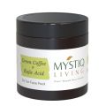 Mystiq Living Face Pack/Mask for Glowing Skin Green Coffee Blemish Clear Pack - 100 GM | De Tan Face Pack | For Pigmentation, Dark Spots Brightening | Kojic Acid and Niacinamide(FROM INDIA)JEZ. 