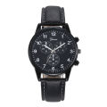 Qingwen  Fashion Geneva Watch Business Fake Three-Eye Men's Watch Shell. 