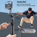 FGCLSY 5 in 1 Selfie Tripod Gimbal Stabilizer for Cell Phone 360°Auto-Rotation AI Tracking Quadrapod And Remote Control. 