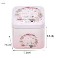 Square Candy Tins Metal Storage Cans Snack Case Gift Box Box for Small Snack Cookie Biscuit Wedding Birthday Party DIY Projects. 