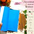 Handmade personalized journal note book. 