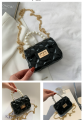 (MG)Women Kid Cute Jelly Mini Bag Square Sling Bag Crossbody Pearls Bag Beg Tangan Budak Kanak Kecil Wanita Perempuan. 
