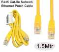 1.5m Ethernet Cable UTP Yellow CAT5E RJ45 Network Ethernet Patch Cord Lan Cable RJ-45 Computer Connectors. 