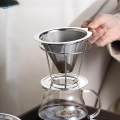 Mesh Coffee Filter for Single Cup Brew Coffee Dripper for Cafe Kitchen Home. 