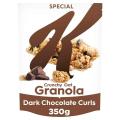 Kelloggs Crunchy Oat Granola Dark Chocolate Curls 350g. 