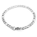 Men's stainless steel  silver Hexagon curb chaine  Bracelet  jewelry 100% stainless steel. 