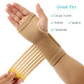 2x Adjustable Wrist Support Sleeve Bandage Strap Splint Hand Gym Sports Splint Bracer Support Protect Wrist Guard Support. 
