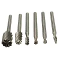 3SET 12pcs 1/8'' Shank HSS Router Bit Tools DIY Rotary Burr Dremel Milling Drill Cutter Tool Silver. 