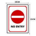 No Entry Sign Board - FOAM BOARD MATERIAL. 