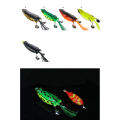 bellylady Silicone Giant Frogs Simulation Bait Strengthen The Double Ring Double Sequins Colored Silk 9cm 25g Modified Fishing Lure. 