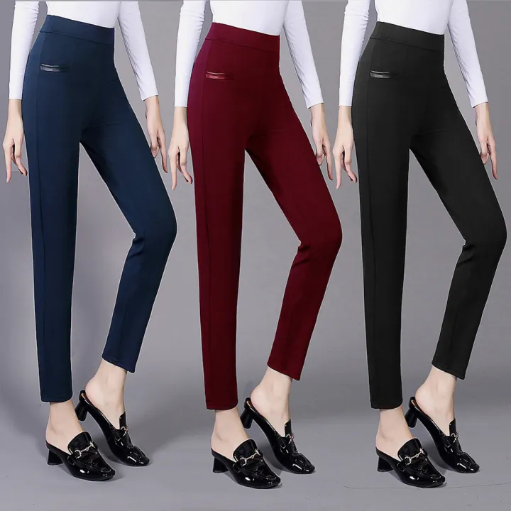 Women%20hin%20Pencil%20%20Pants%20Soft%20Casual%20Pants%20Outer%20Wear%20Long%20Pants%20rousers%20High-waisted%20High%20Elasticity%20With%20Pocket%20Jogger%20Pants%20color:Navy%20blue%20%20size:M%20%5B40-47.5%20kg%5D%20-%20Image%206