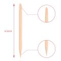 12pcs Orange Sticks for Nails 4.5 Inch - Wooden Cuticle Pusher & Remover Set - Non-Toxic, Skin-Safe - Wood Tools for Manicure & Pedicure - Disposable Set for Home & Salon - Won't Break Easily. 