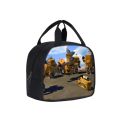 New Large Capicity Roblox Lunch Bag Thermal Portable Insulation Ice Bag Anime Figure Children Lunch Box Bag Student Worker. 