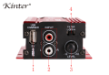 Kinter Ma-150 Mini Amplifier Professional Audio Hifi Stereo Subwoofer Music Player Car Sound Amplifiers High-Quality Amp. 