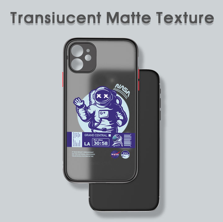 UCUC%20for%20OnePlus%207T%20Case%20Impression%20Astronaut%20Frosted%20Transparent%20Hard%20Cover%20Shockproof%20Phone%20Protect%20Case%20-%20Image%203