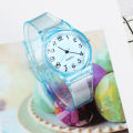 【New design】2023 Casual Fashion Women Lady Silicone Jelly Quartz Watch Women Lovely Wristwatch Transparent Summer Candy Color Student Clock. 