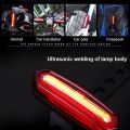 Bike Light USB Rechargeable 300 Lumens 3 Modes Bicycle Lamp Light Front Headlight With Wolf Star Taillight Light Equipped With Gel Stra. 