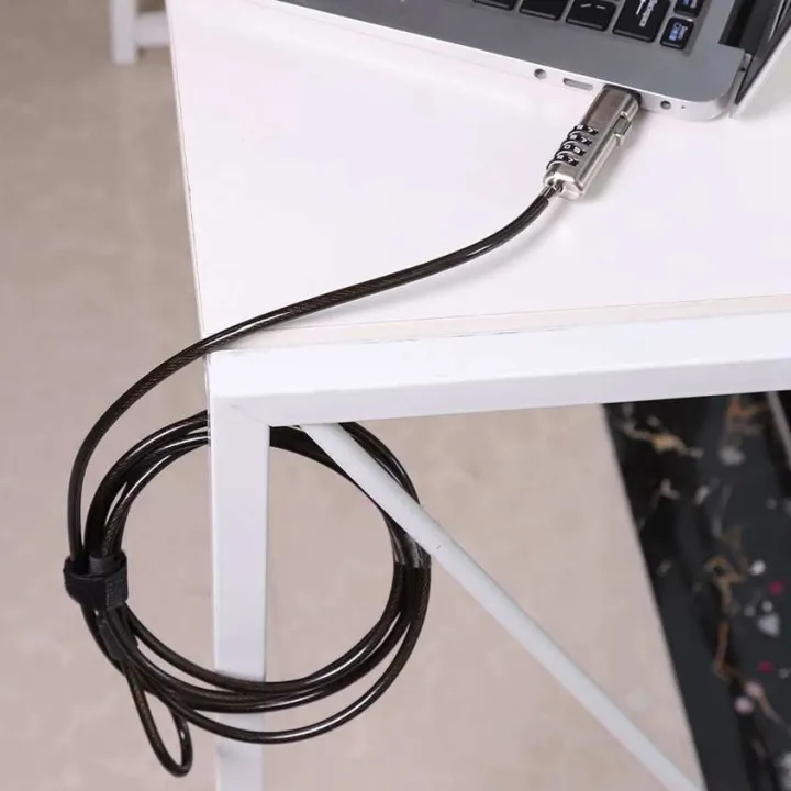 Computer Lock Cable 4-Digital USB Password Unlock Notebook Security