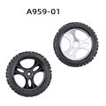 4PCS Wheels Tires Tyre A959-01 for Wltoys A959 A959-B A959-A 1/18 RC Car Spare Parts Accessories. 