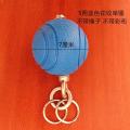 Meteor Hammer Solid Rubber Martial Arts Weapon Square Dance Middle-Aged and Elderly Fitness Double Ball Nine-Section Whip Practice Baijia Rope Whip. 