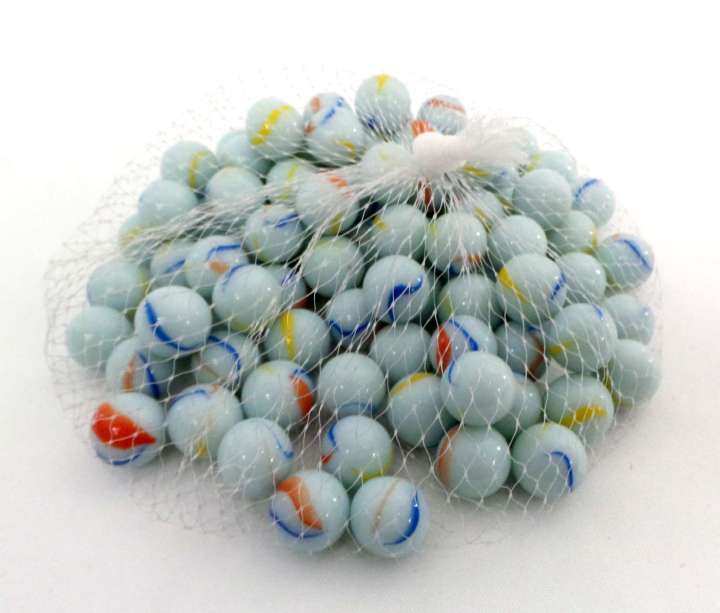 100Pcs Milk Glass Marbles