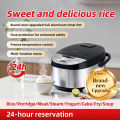 1.8L Multi-Function Electric Rice Cooker – Non-Stick Inner Pot with Steamer Rack | No Plastic Contact | Automatic Cooking & Keep Warm. 