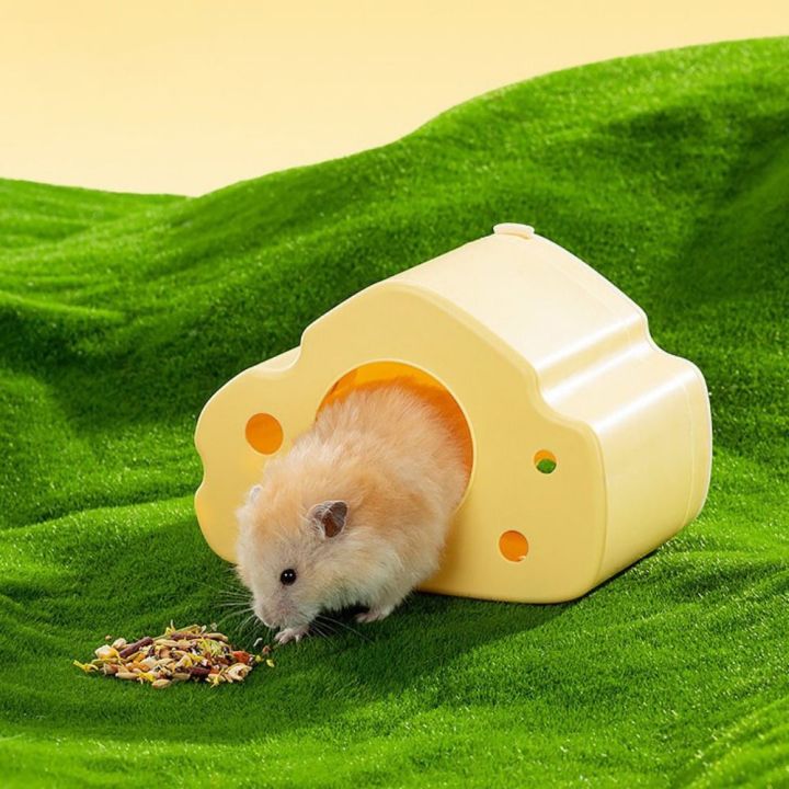 Gallery Detail: Creative Plastic Cheese Hamster Nest Bite Resistant Semi Closed Small