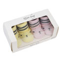 Yfashion 2pair Baby Socks Cotton Breathable Anti-slip Baby Socks ift box for newborn socks. 