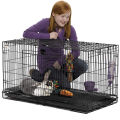 Migeet Foldable Pet Cage Cat Dog Crate Folding Guinea Pig Bunny Hedgehog Cage with Tray for Small Animals. 