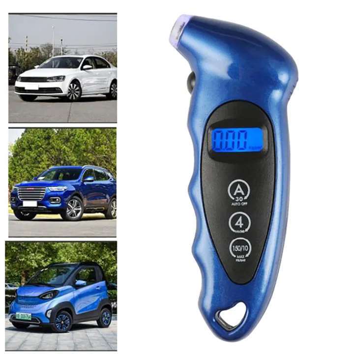 Tire Air Pressure Gauge Digital Car Bike Truck Auto LCD Meter Tester ...
