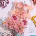 3 Pcs/Set Flower Baby Girl Socks Headbands Set Flower Bows Crown Newborn Socks Girls Hairband Non-slip Infant Toddler Socks. 